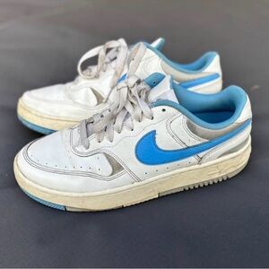 Nike Blue and White Mesh Sneakers